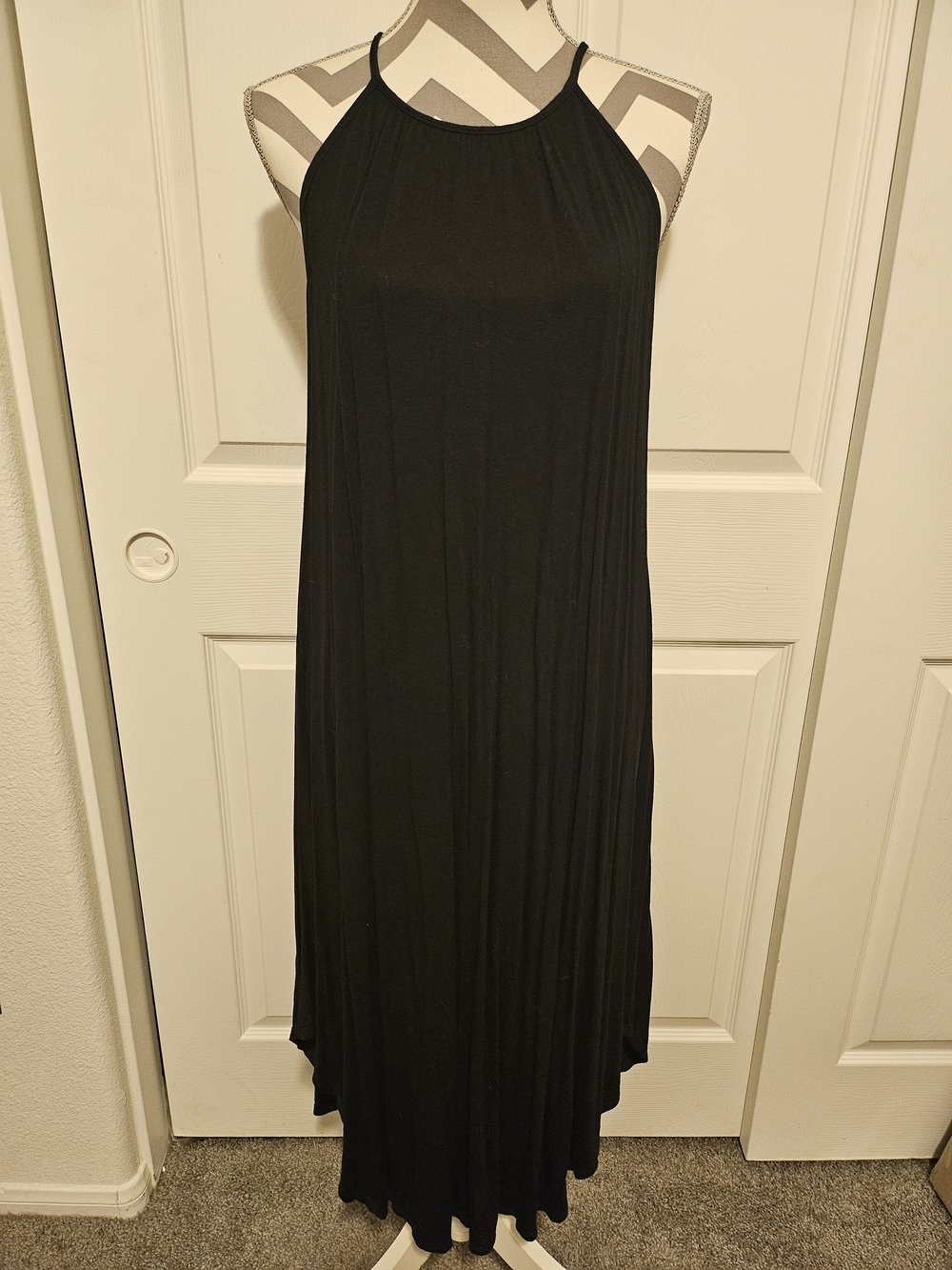 Women's Black Maxi Dress - Sleek Summer Style